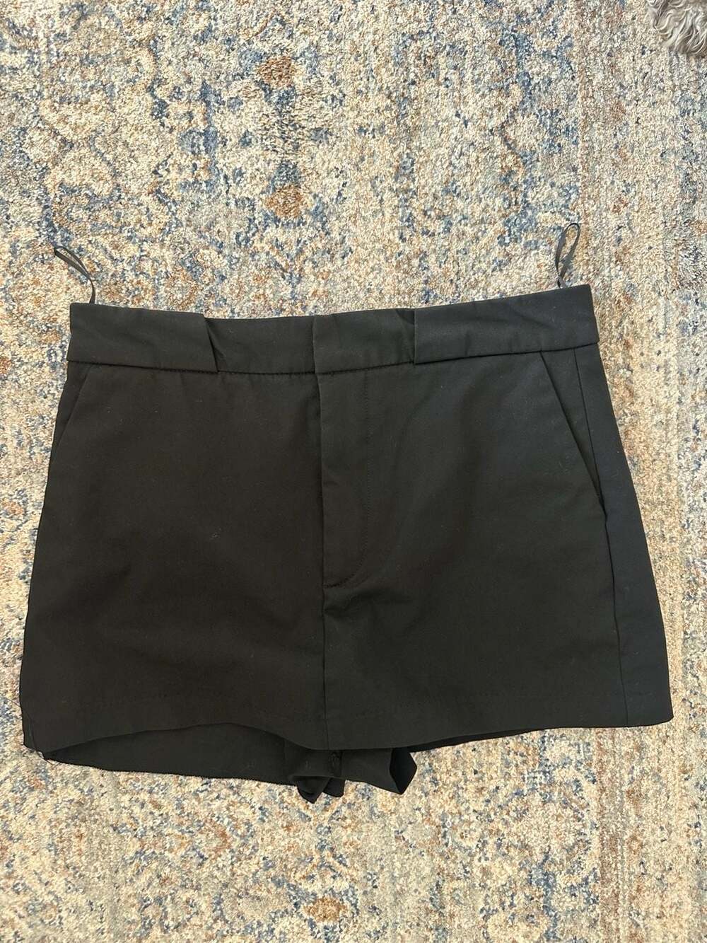 Zara Black Tailored Skort Shorts Size M